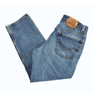 Vintage 1997 Levis 550 Relaxed Fit Jeans Mens 36x29 Made n USA Medium Wash Denim